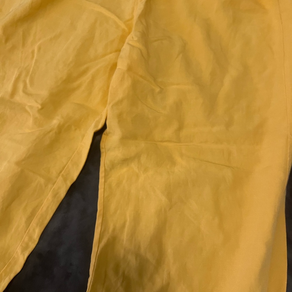 Forever 21 Mustard Yellow Smocked Pants